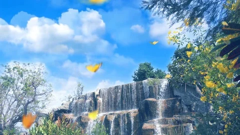 Timelapse blue sky Stock Footage 128951135