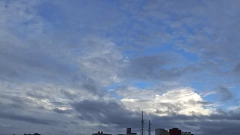 Timelapse of the blue sky Stock Footage 339076036