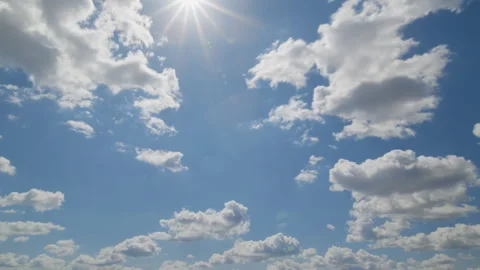 Timelapse of Blue Sky with Moving Clouds Video stock 316879458
