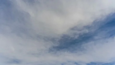Timelapse of blue sky in summer Stock Footage 189287055
