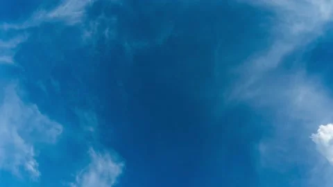 Timelapse of blue sky in summer Stock Footage 197802799