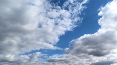 Timelapse of Blue sky white clouds Stock Footage 170621239