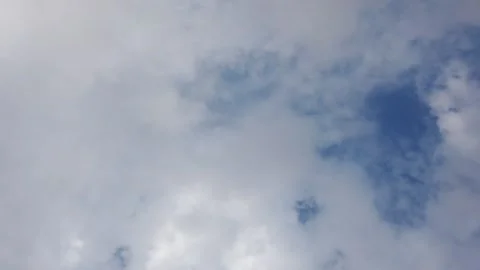 Timelapse of Blue sky white clouds, Stock Footage 189365471