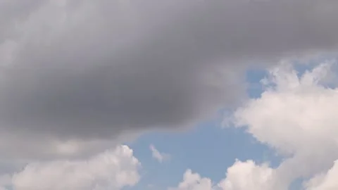 Timelapse of blue sky white clouds, blue sky Timelapse Stock Footage 192368179