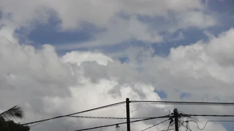 Timelapse Blue sky white clouds. Stock Footage 219315982