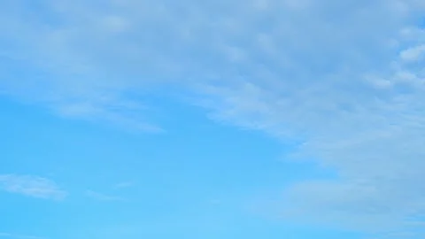 Timelapse of the blue sky with white clouds, Time-lapse footage. Stock Footage 244798825