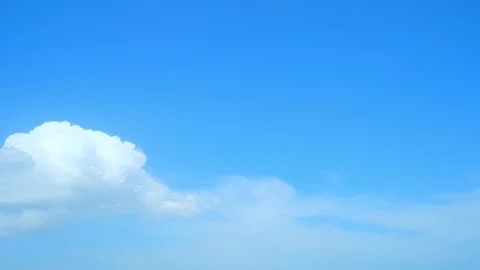 Timelapse of the blue sky with white clouds, Time-lapse footage. Stock Footage 249730058