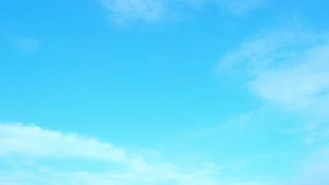 Timelapse of the blue sky with white clouds, Time-lapse footage. Stock Footage 249730103