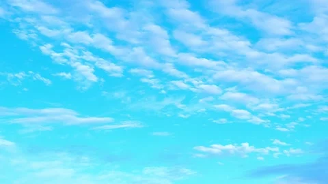 Timelapse of the blue sky with white clouds, Time-lapse footage. Stock Footage 249730181