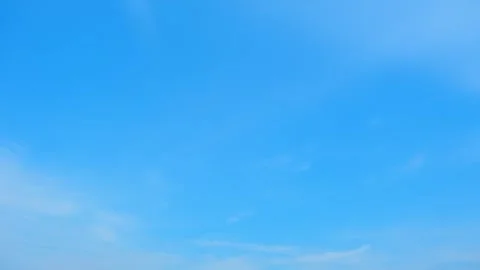 Timelapse of the blue sky with white clouds, Time-lapse footage. Stock Footage 249730199