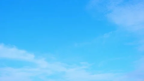 Timelapse of the blue sky with white clouds, Time-lapse footage. Video stock 249730238