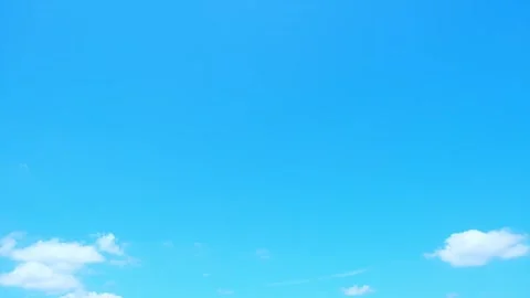 Timelapse of the blue sky with white clouds, Time-lapse footage. Stock Footage 249730277