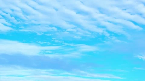 Timelapse of the blue sky with white clouds, Time-lapse footage. Stock Footage 249730363