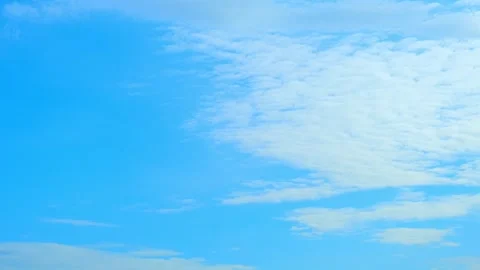 Timelapse of the blue sky with white clouds, Time-lapse footage. Stock Footage 249730406