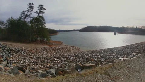 Timelapse of the Blueridge dam area and the Toccoa River Stock Footage 149599321