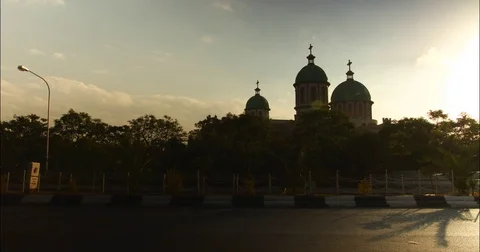 Timelapse of Bole Medhane Alem Cathedral, Addis Ababa, Ethiopia. Stock Footage 81585181
