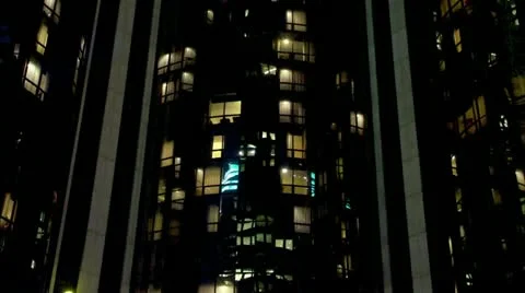 Timelapse Bonaventure Hotel elevators 库存影片 11550559