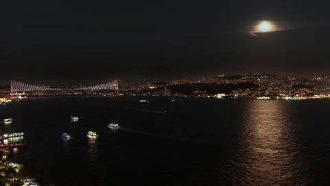 Timelapse Bosphorus Video stock 141385931