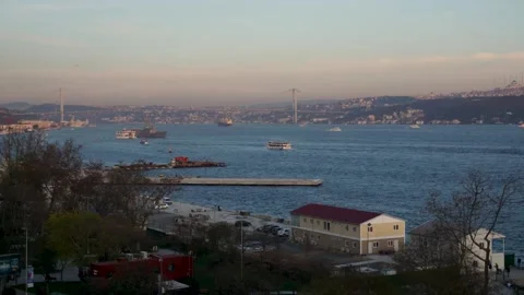 Timelapse Bosphorus Sunset-2 Stock Footage 234027950