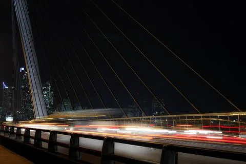 Timelapse Bridge 스톡 사진