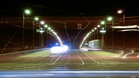 Timelapse. Bridge in Riga Stock-Footage 260262560