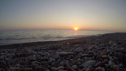 Timelapse of bright orange sun Stock Footage 87495392