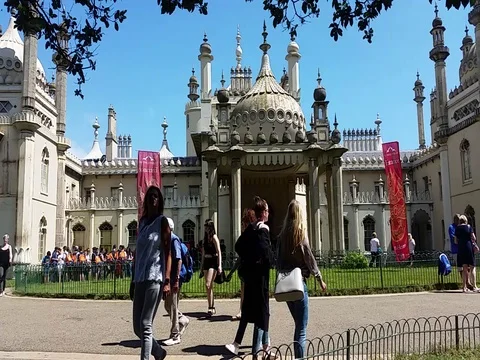 Timelapse at Brighton Pavilion Stock-Footage 77480275