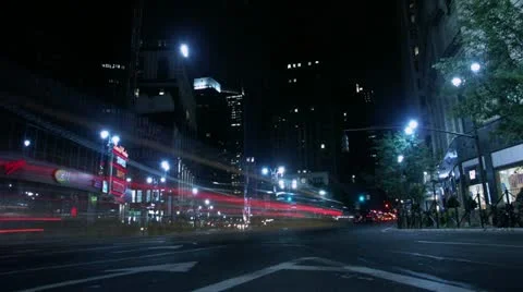 Timelapse Broadway intersection 動画素材 11607675