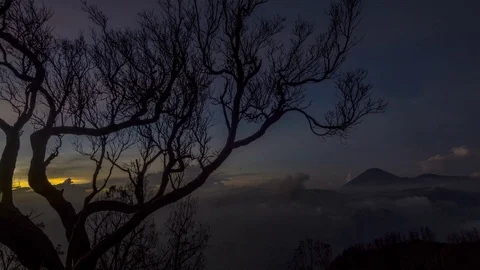 Timelapse Bromo Sunrise Video stock 108451075