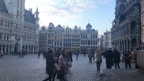 TimeLapse Bruxelles Video stock 100359393
