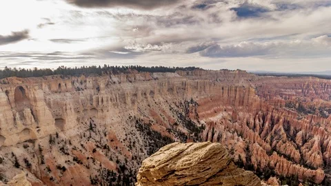 Timelapse Bryce Canyon boulder Stock Footage 97140489