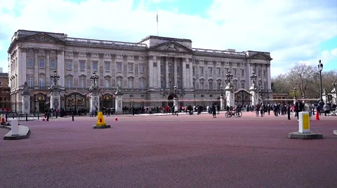 TimeLapse of the Buckingham Palace Stock Footage
