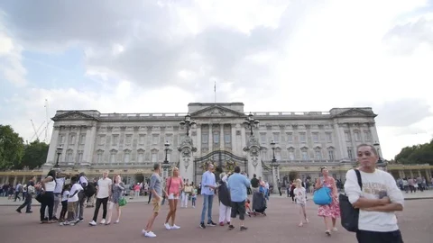 Timelapse - Buckingham Palace Stock Footage 81308918