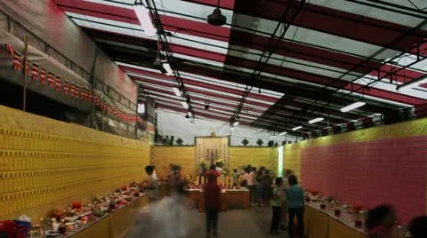 Timelapse Buddhist temple Vídeo Stock 11591295