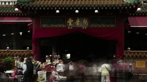Timelapse Buddhist temple Видео 11591326