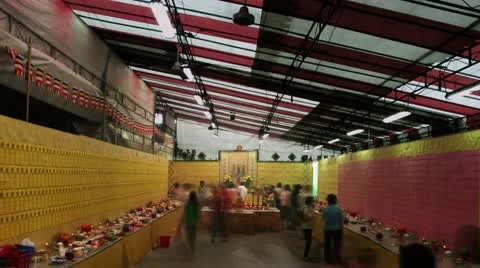 Timelapse Buddhist temple Vídeo Stock 11610622