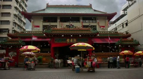 Timelapse Buddhist temple Stockbeeldmateriaal 11610632