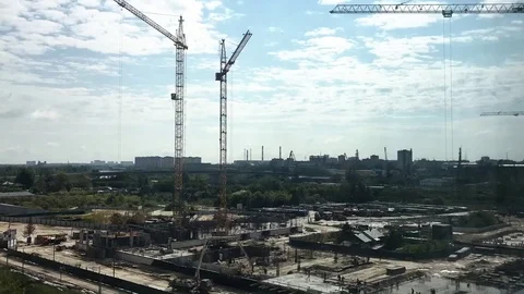 Timelapse building construction Stock Footage 100741947