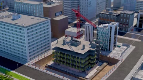 Timelapse Building Construction Stock Footage 316496271