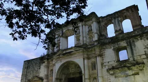 Timelapse building facade Antigua Video stock 10838456