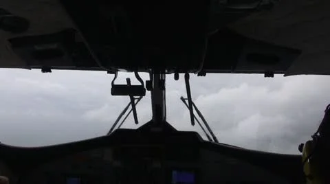 Timelapse of bumpy flight through clouds Stock Footage 17479174