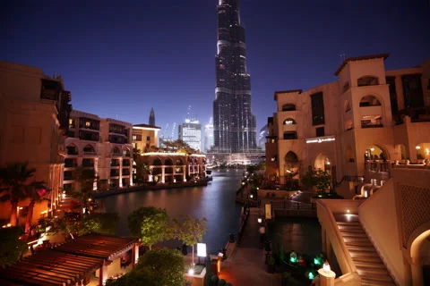 Timelapse  Burj Khalifa Dubai Video stock 64265520