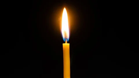 Timelapse of a burning candle Stock Footage 100124146