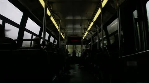 Timelapse bus interior 스톡 동영상 11582133