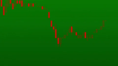 Timelapse business graph. Candlestick chart on color background. Stock Footage 83407497
