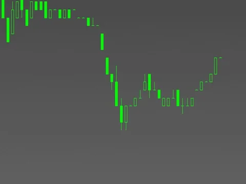 Timelapse business graph. Candlestick chart on color background. Stock Footage 83423113