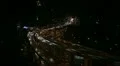 Timelapse Business Skyscraper Cars Traffic Jam Intersection Shanghai Night Light HD Footage