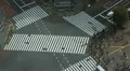 Timelapse Busy Car Passing Commuters Commute Crowded Street Pedestrians Shopping HD Footage
