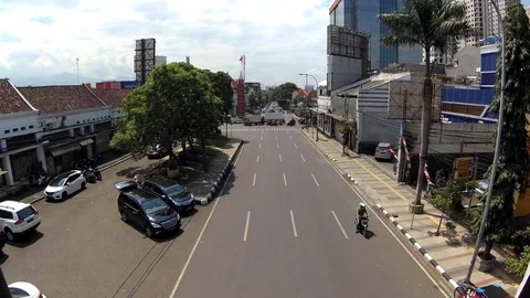 Timelapse of busy road intersection Stock-Footage 70149649