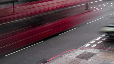 Timelapse - Busy road junction Stock Footage 39735452